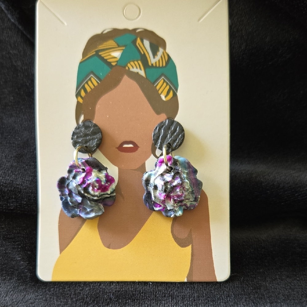Elegant Floral Drop Earrings